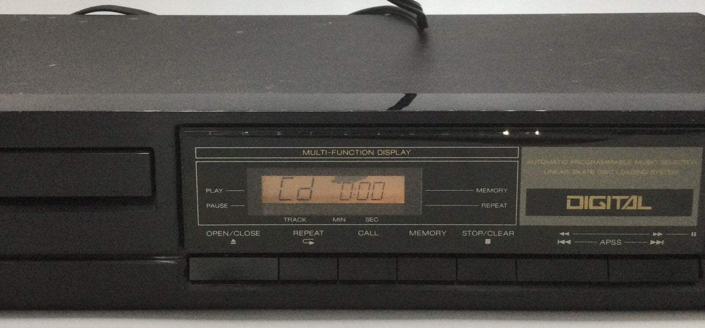 Sharp DX-677 Single Disc 3-beam 20 Track CD Player Vintage 1990 - Turns On