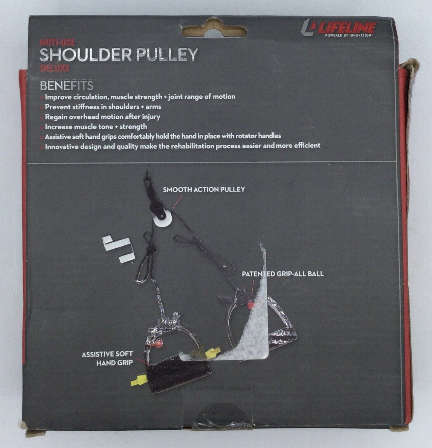 Lifeline USA Multi-Use Shoulder Pulley Deluxe with Metal Bracket