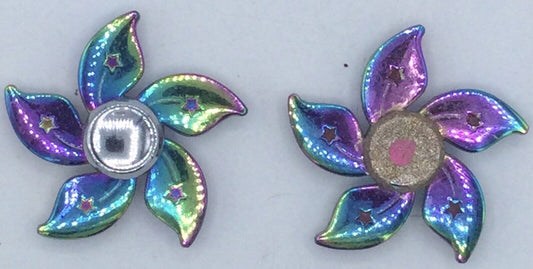 Metal Fidget Spinner - Hong Kong Flag Bauhinia Flower - Set of 2