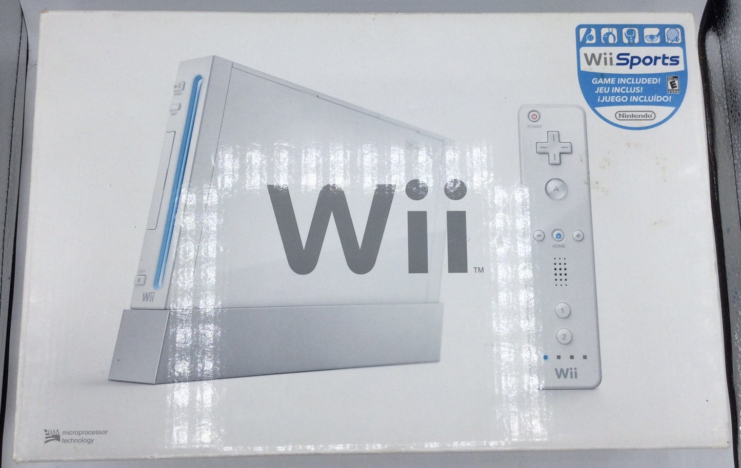 Nintendo Wii Console - Used - In Original Box - Includes Grip - Base Missing