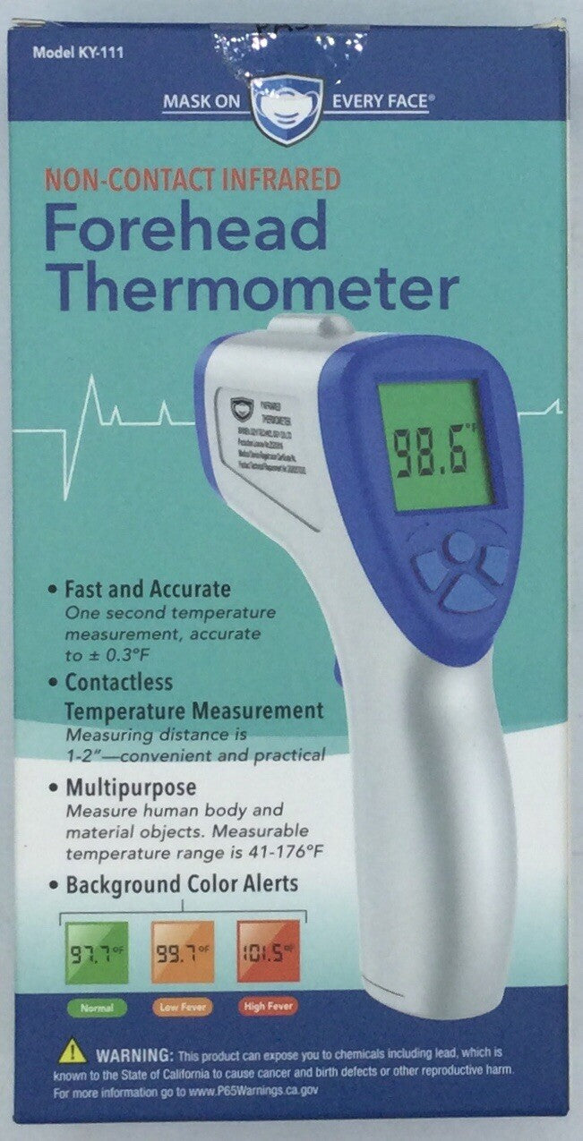 Mask On Every Face Touchless Digital Infrared Thermometer, Handheld