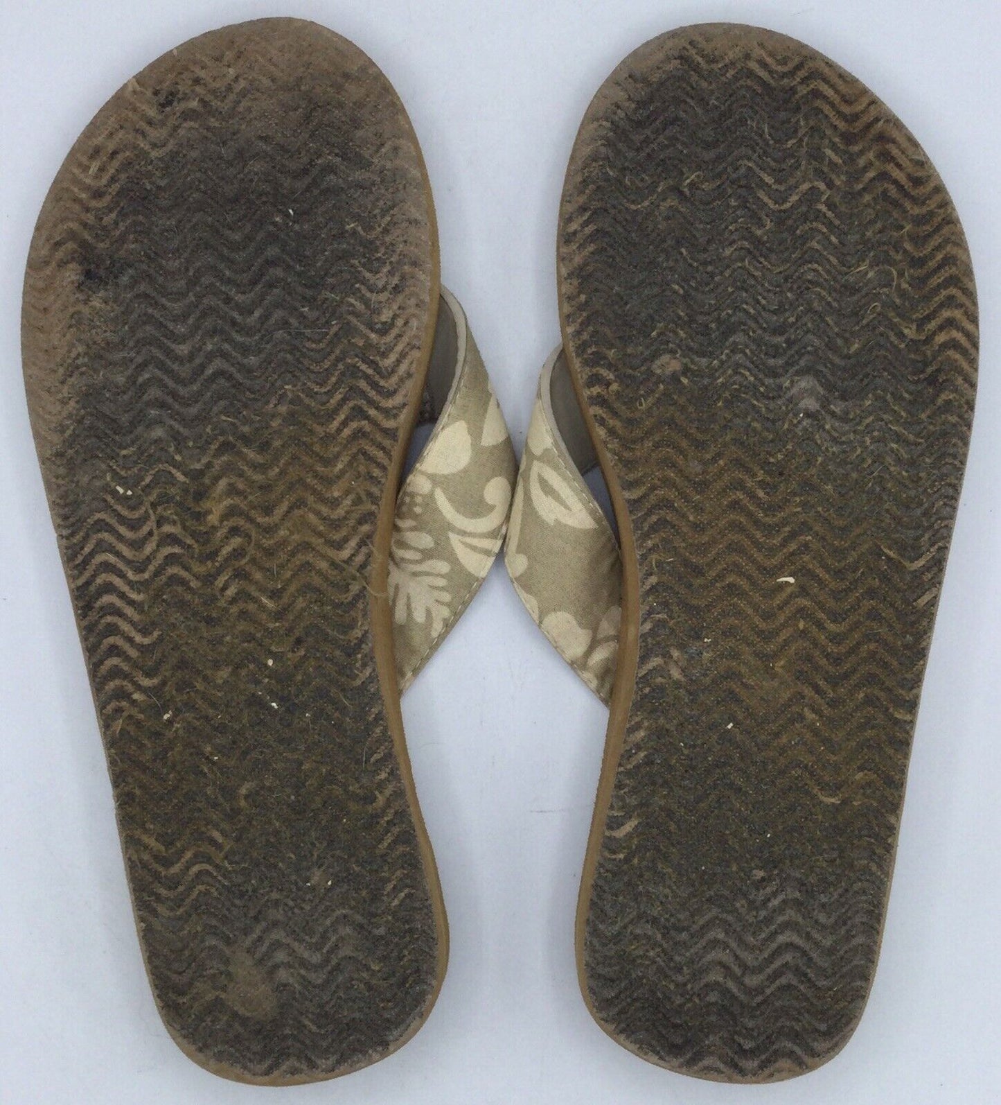 Panama Jack Tan Flip Flops (See Description for Size Details)