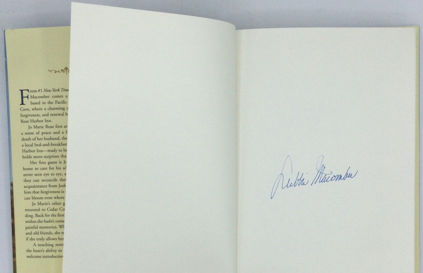 AUTOGRAPHED COPY: The Inn at Rose Harbor: A Novel - Hardcover by Debbie Macomber