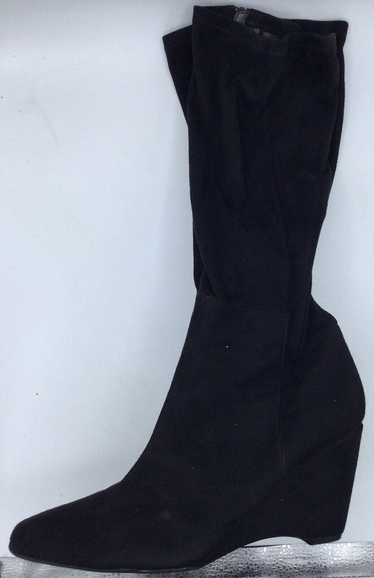 Apostrophe Katerina High Heel Knee High Boots Size 7.5M Black