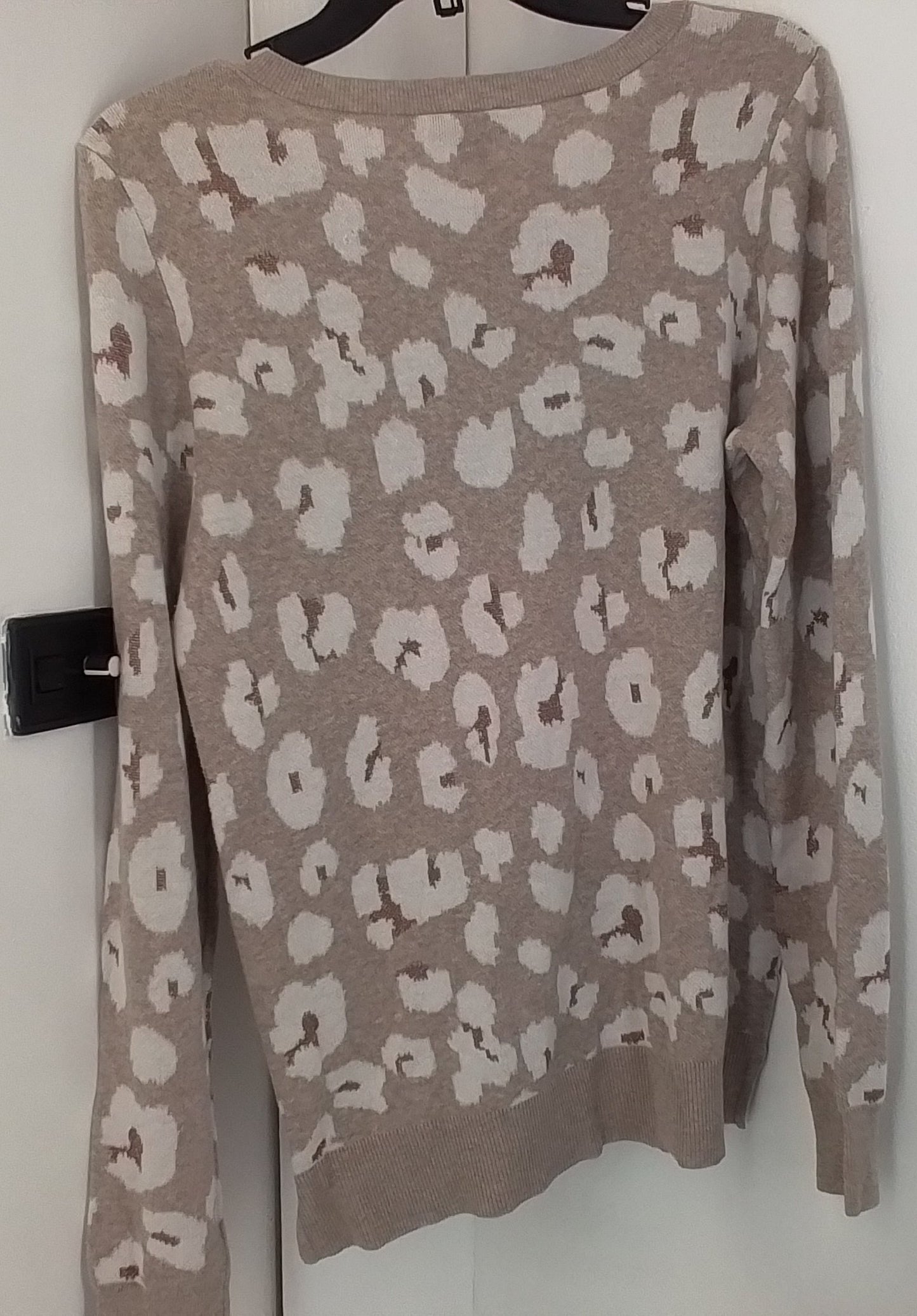 Loft Women's Tan Patterned Sweater