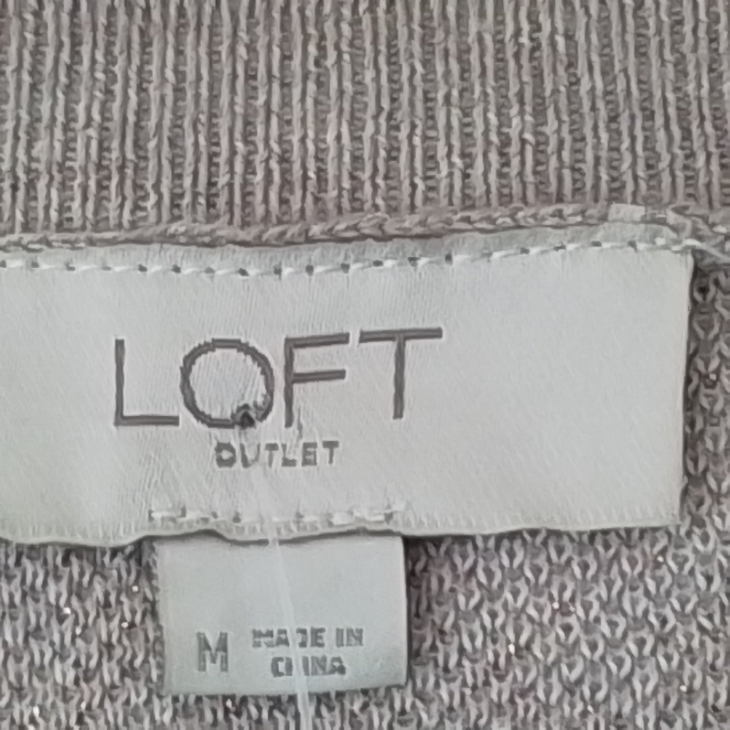 Loft Women's Tan Patterned Sweater