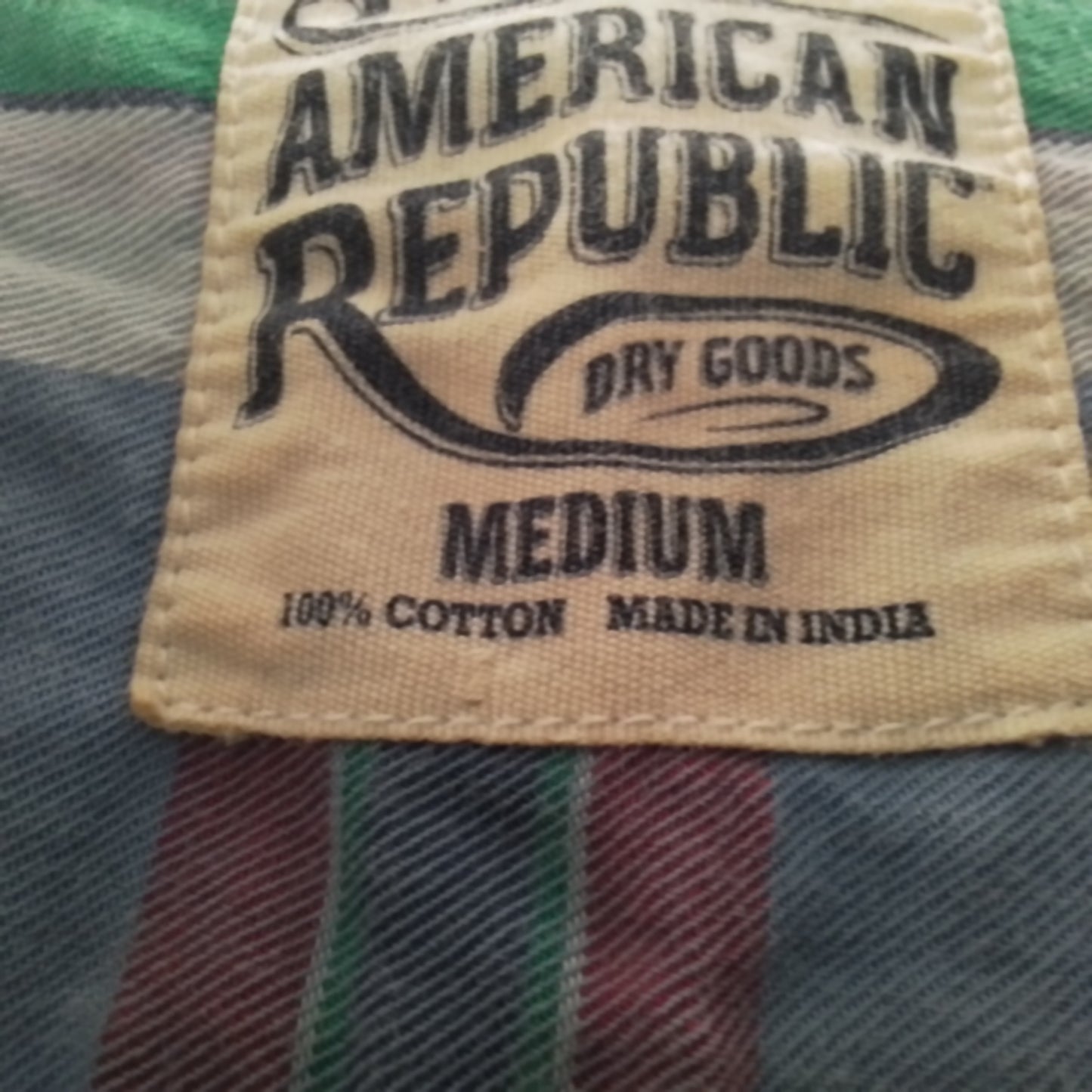 American Republic Men's Multicolored Long Sleeve Plaid Shirt