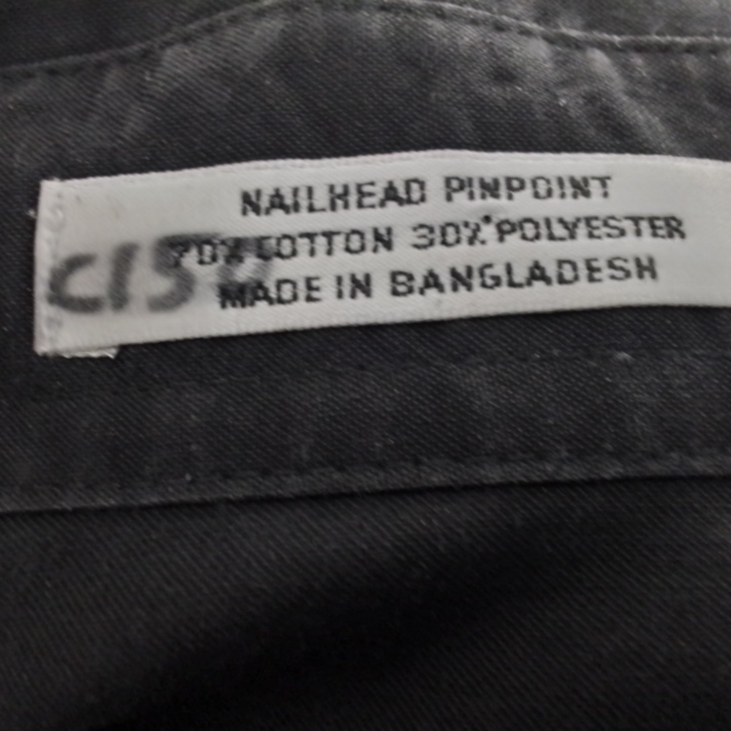 Van Heusen Black Long Sleeve Button Up Shirt