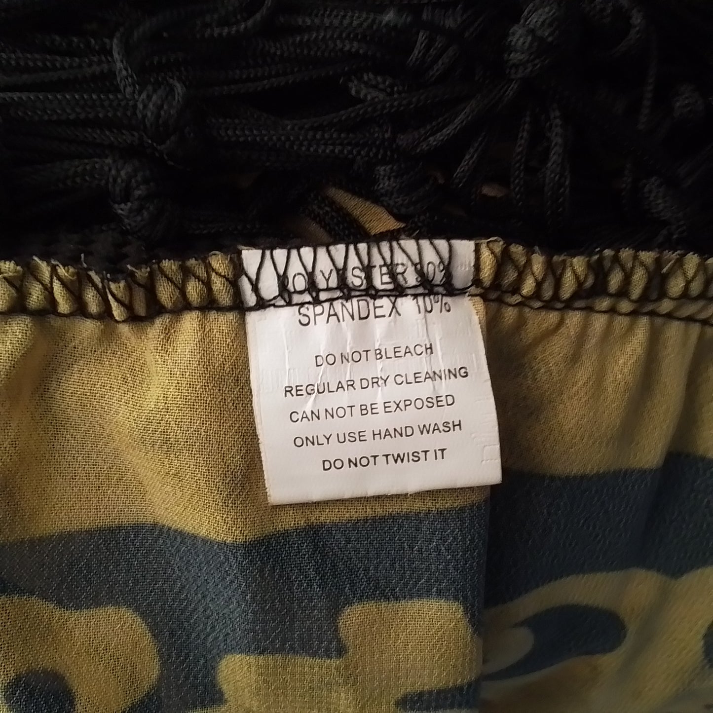 Women's Black and Yellow Cover-Up