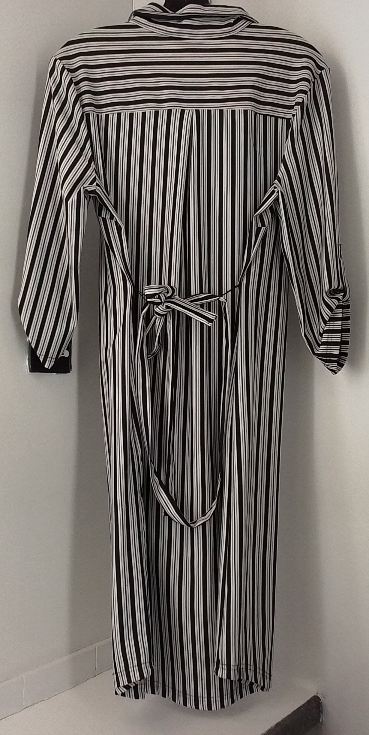 Mlle Gabrielle Women's Striped Monochrome Dress