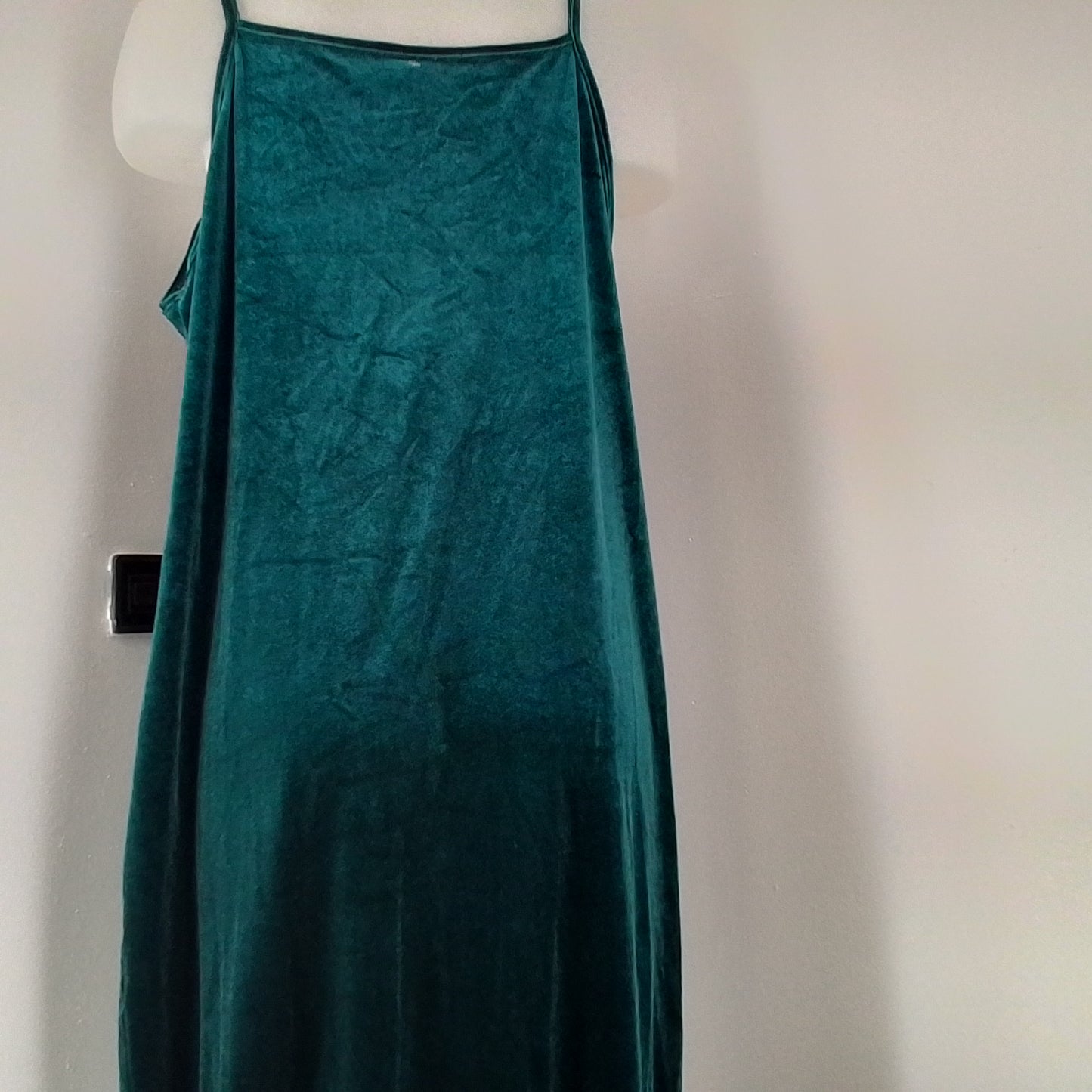 Velvet green dress