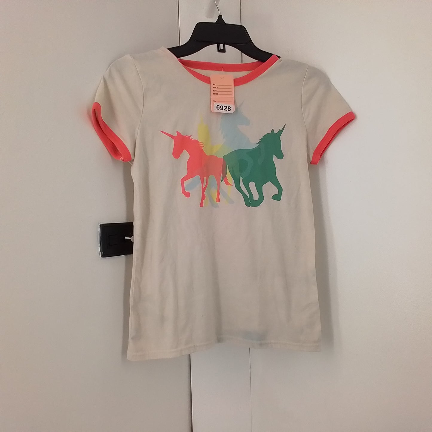 girls thereabouts short  sleeve top horse +