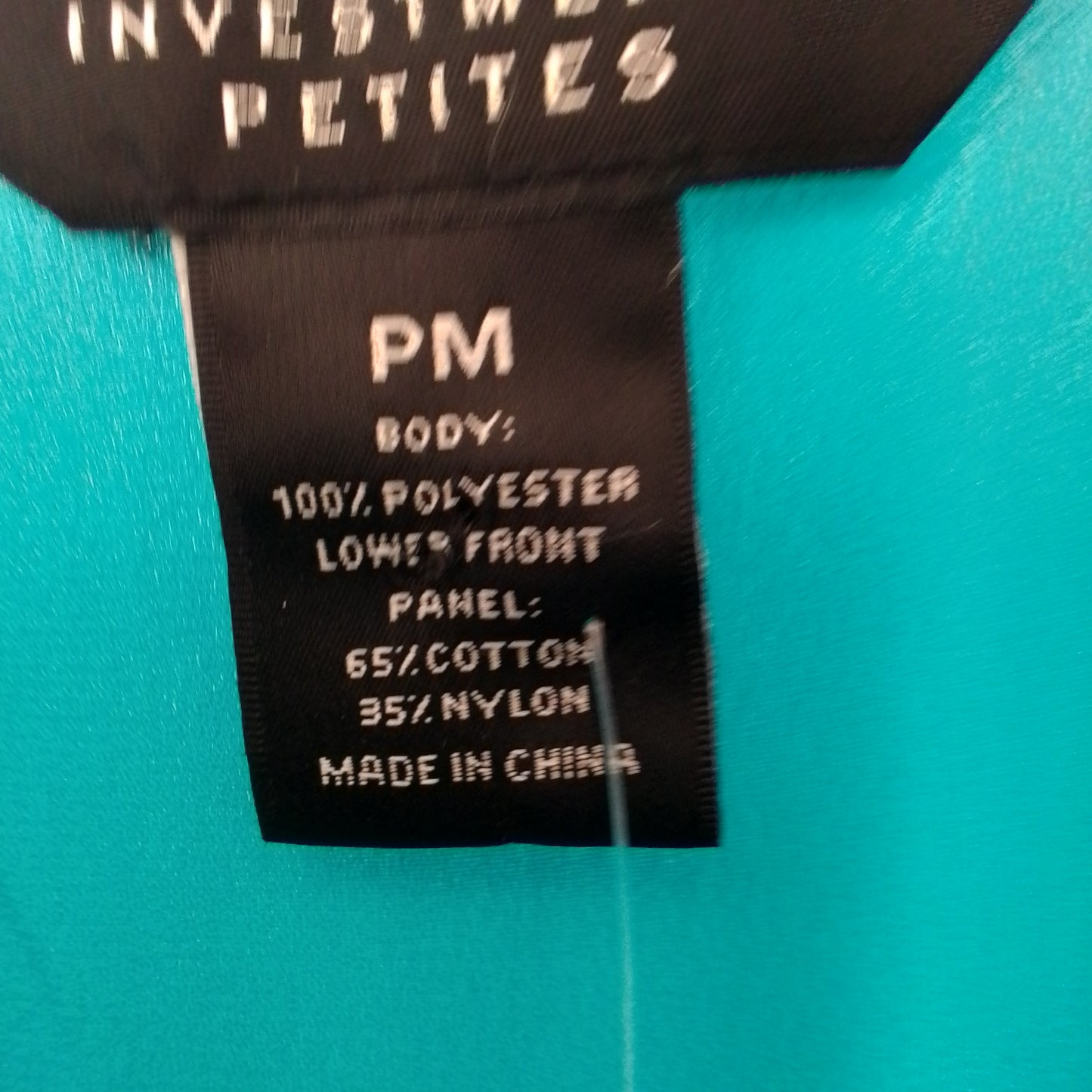 Women's Investments Petites Blue Blouse