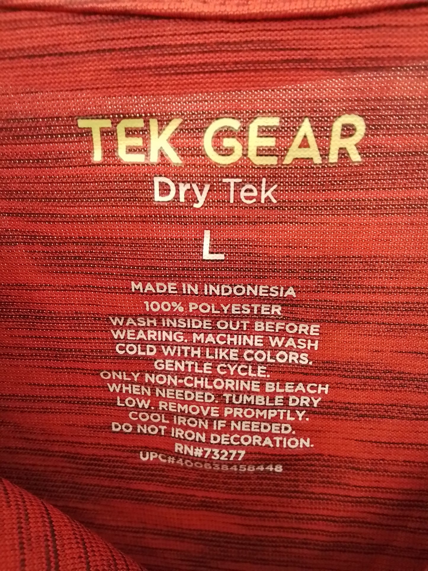 adult's TEK GEAR polo shirt