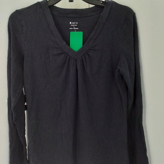 women's apt.9 long sleeve v-neck