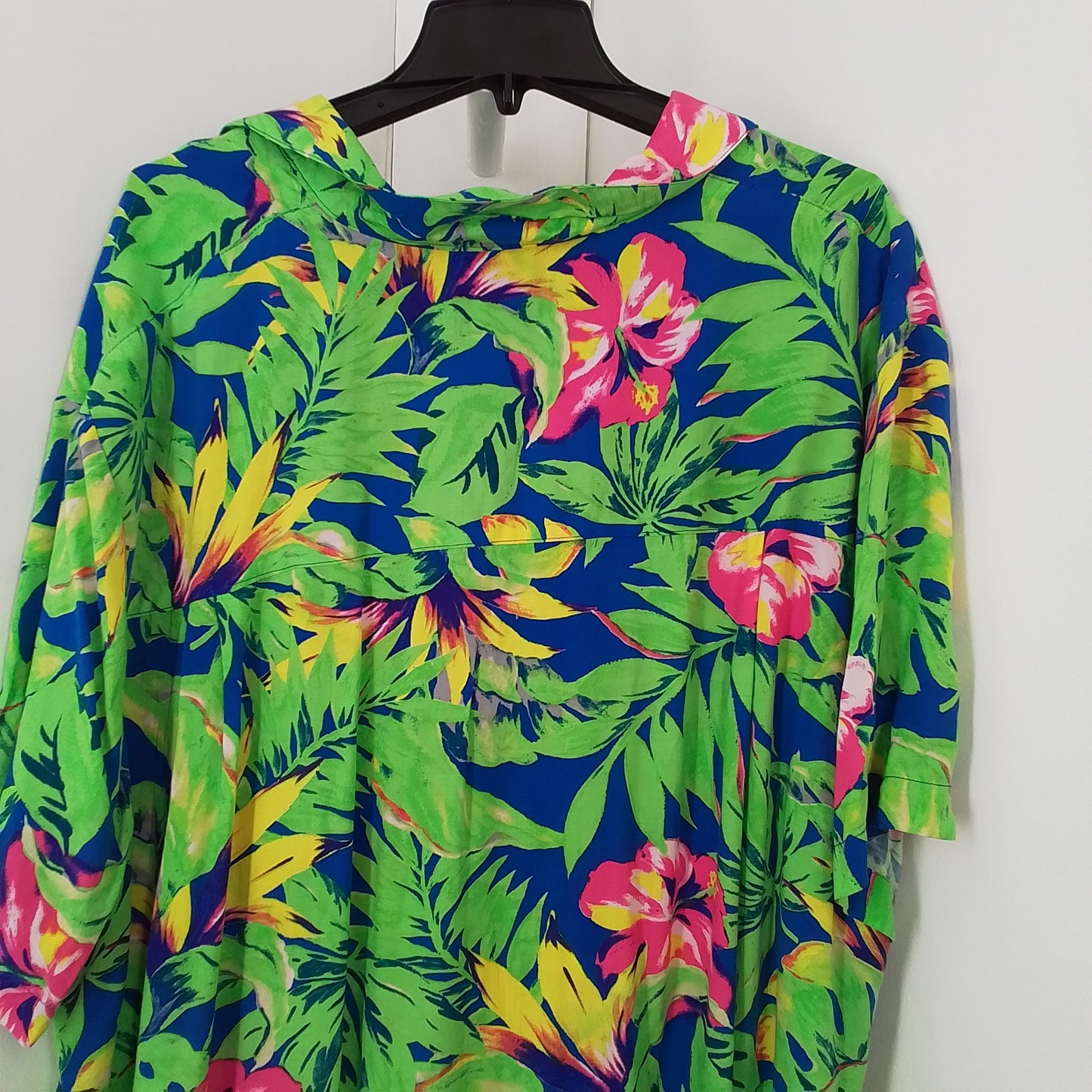 King Size hawaiian men's button down shirt