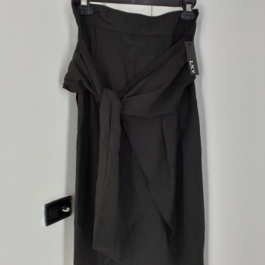 Women's Black Polyester Skirt - Size M
