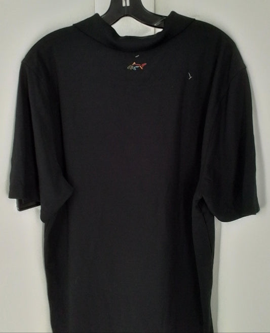 Men's XL Polyester Shirt - Black/White/Brown, Like New
