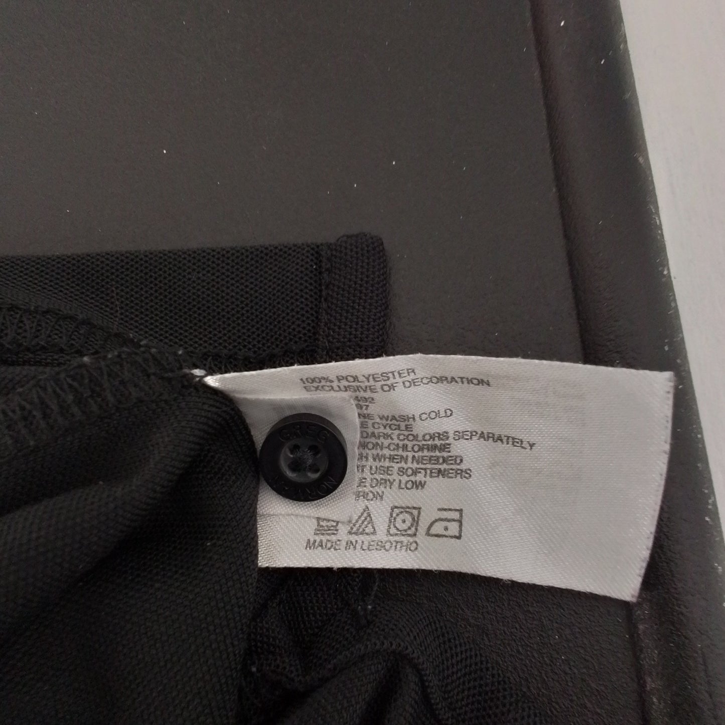 Men's XL Polyester Shirt - Black/White/Brown, Like New