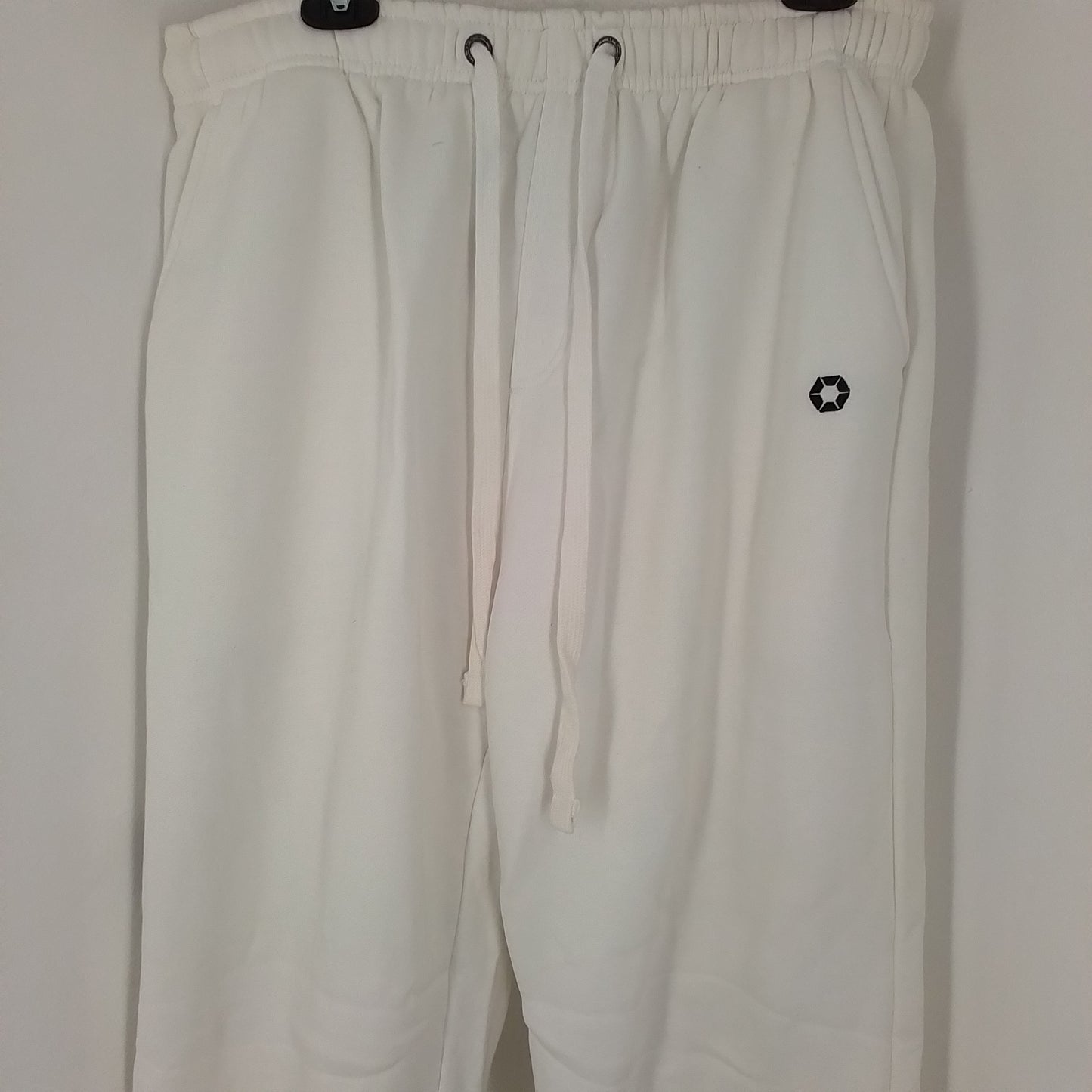 Men's Sweat Pants - White, XXL, Cotton/Polyester