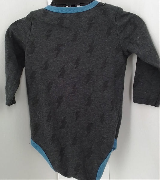 Kids Cotton onesie - Aqua/Grey, Size M