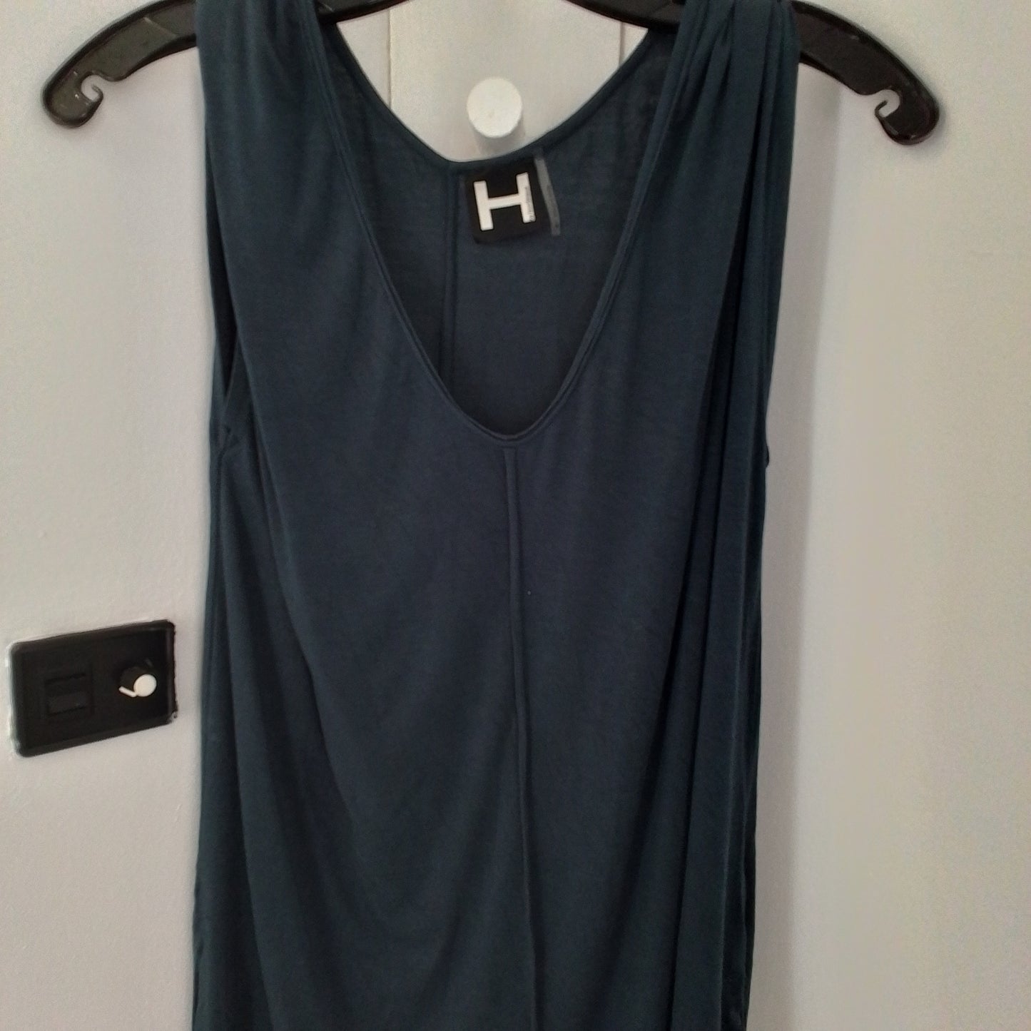 Women's Blue Rayon Blouse - Size M