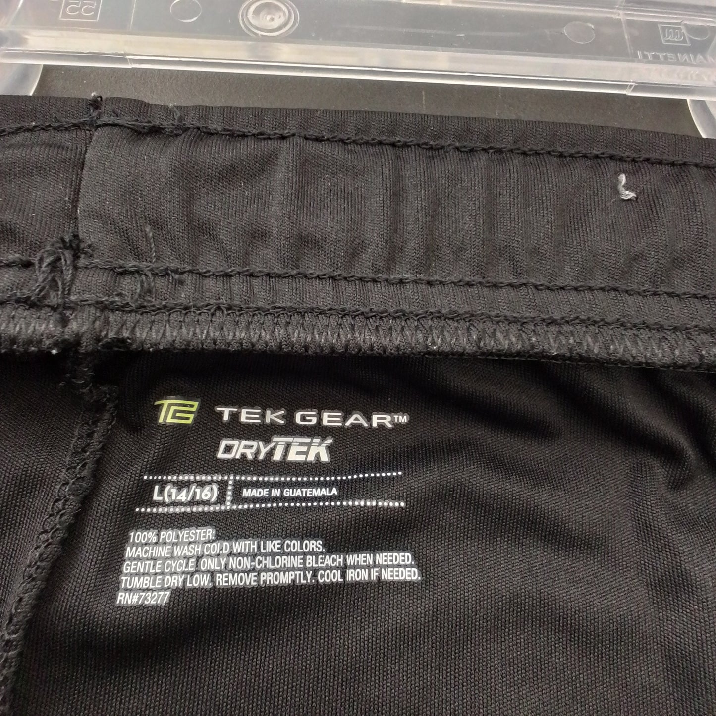 Tek Gear Kids Shorts - Green/Black, Sizes 14, 16, L, Polyester