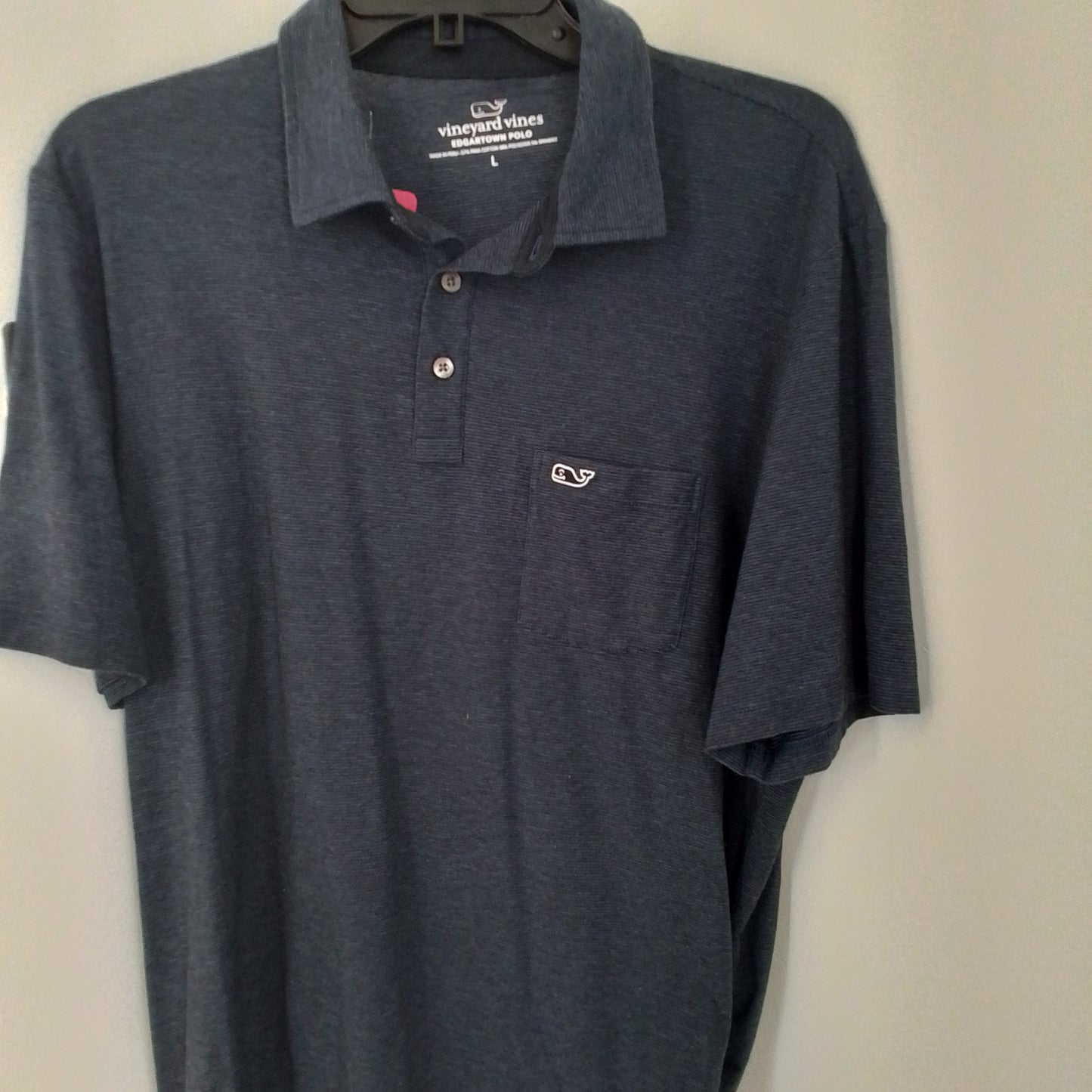 Vineyard Vines Men's Blue Polo - Size L