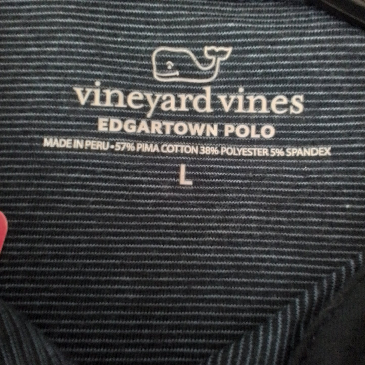 Vineyard Vines Men's Blue Polo - Size L