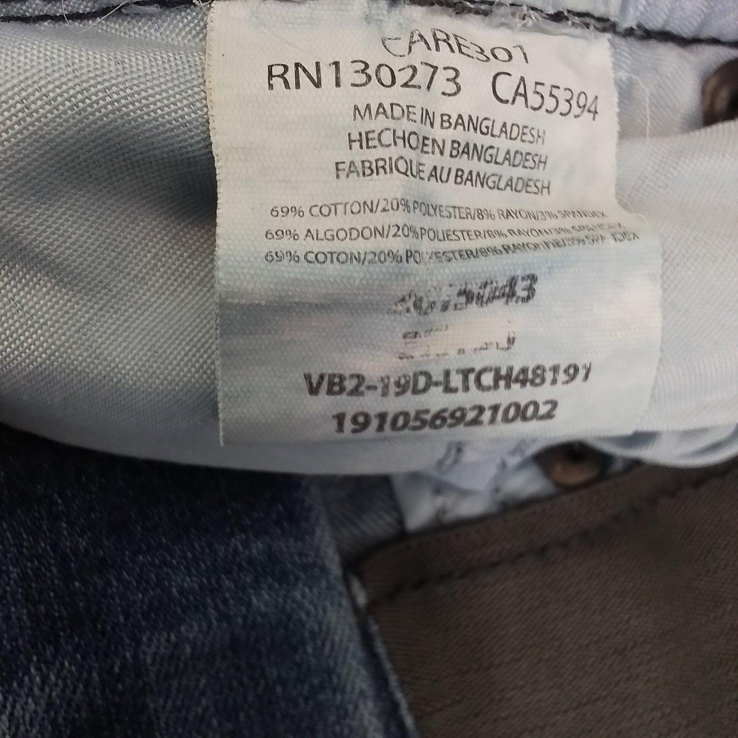 Lee Extreme Men's Pants Blue XS Cotton