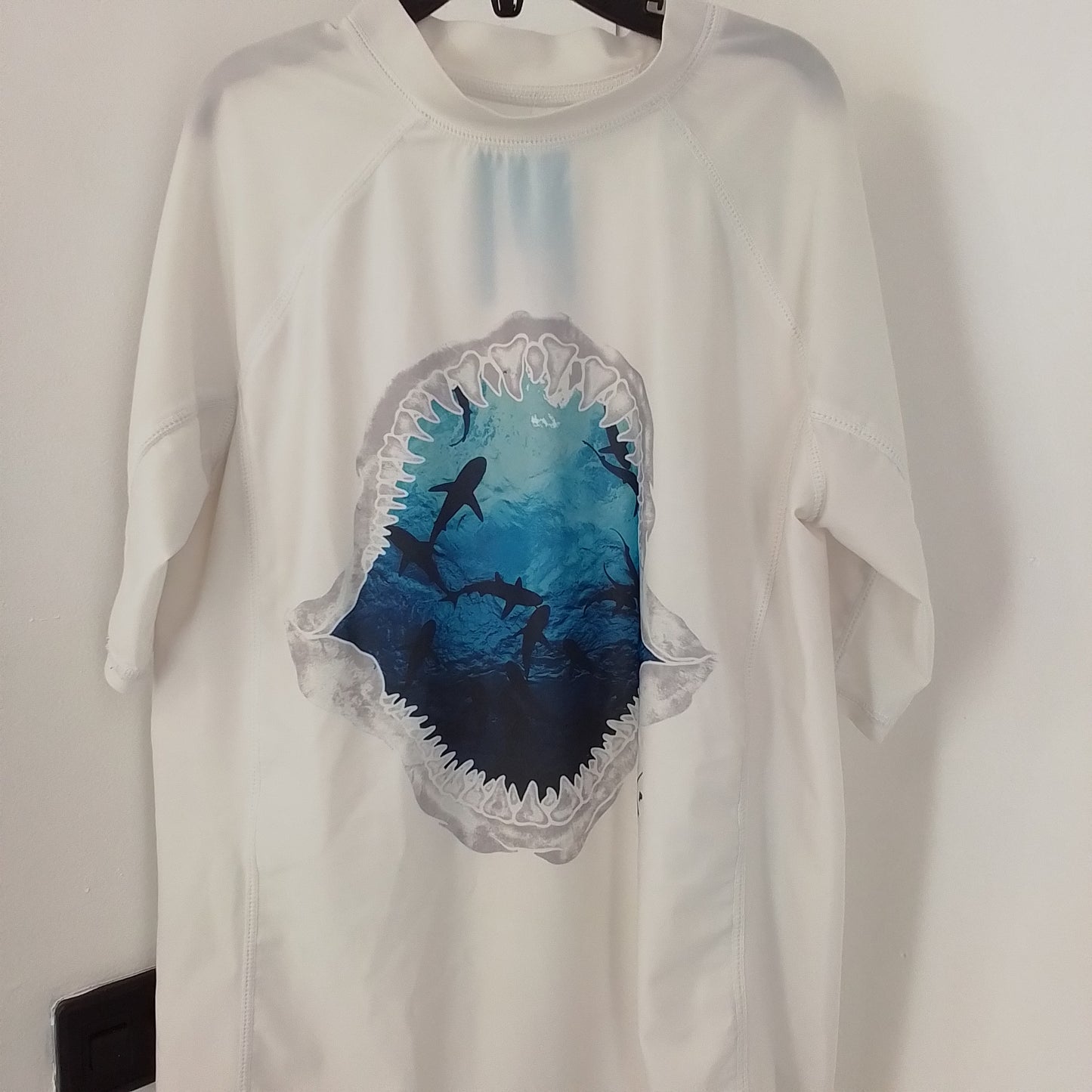 Gap Kids White Polyester Swim Shirt - XL (Kids)