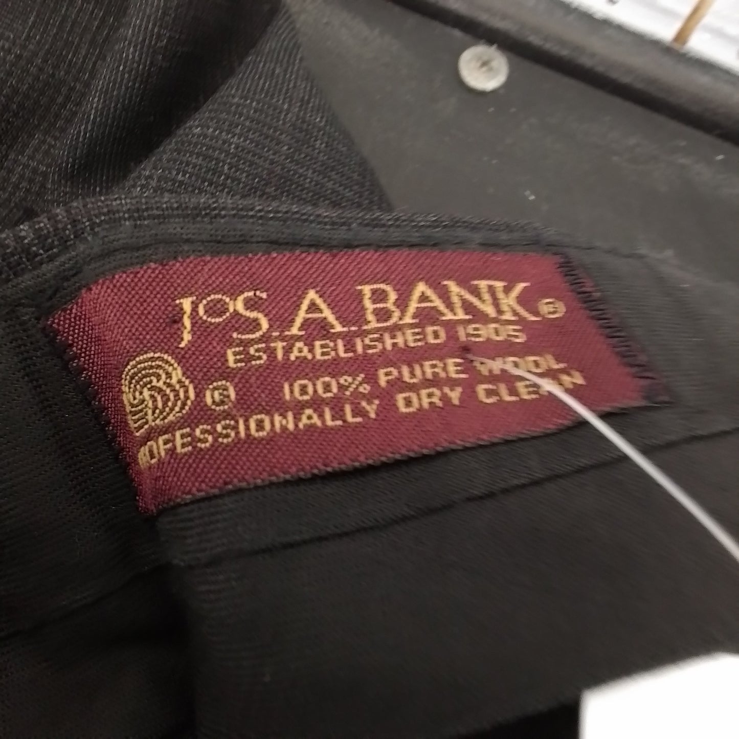 Jos A Bank Men's Grey Wool Dress Pants