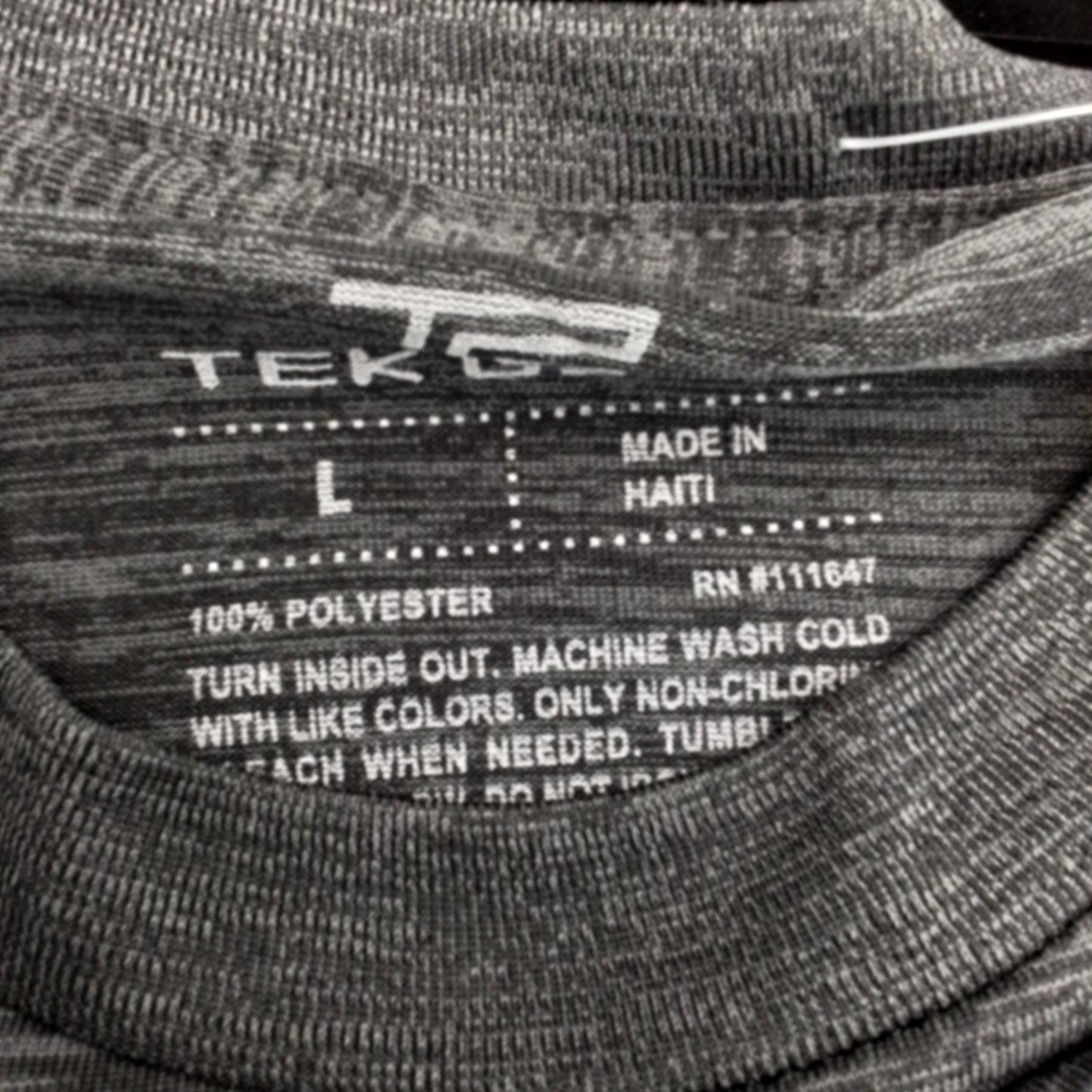 Tek Gear Kids T-Shirt, Size L, Polyester, Grey/Blue/Purple/White/Black