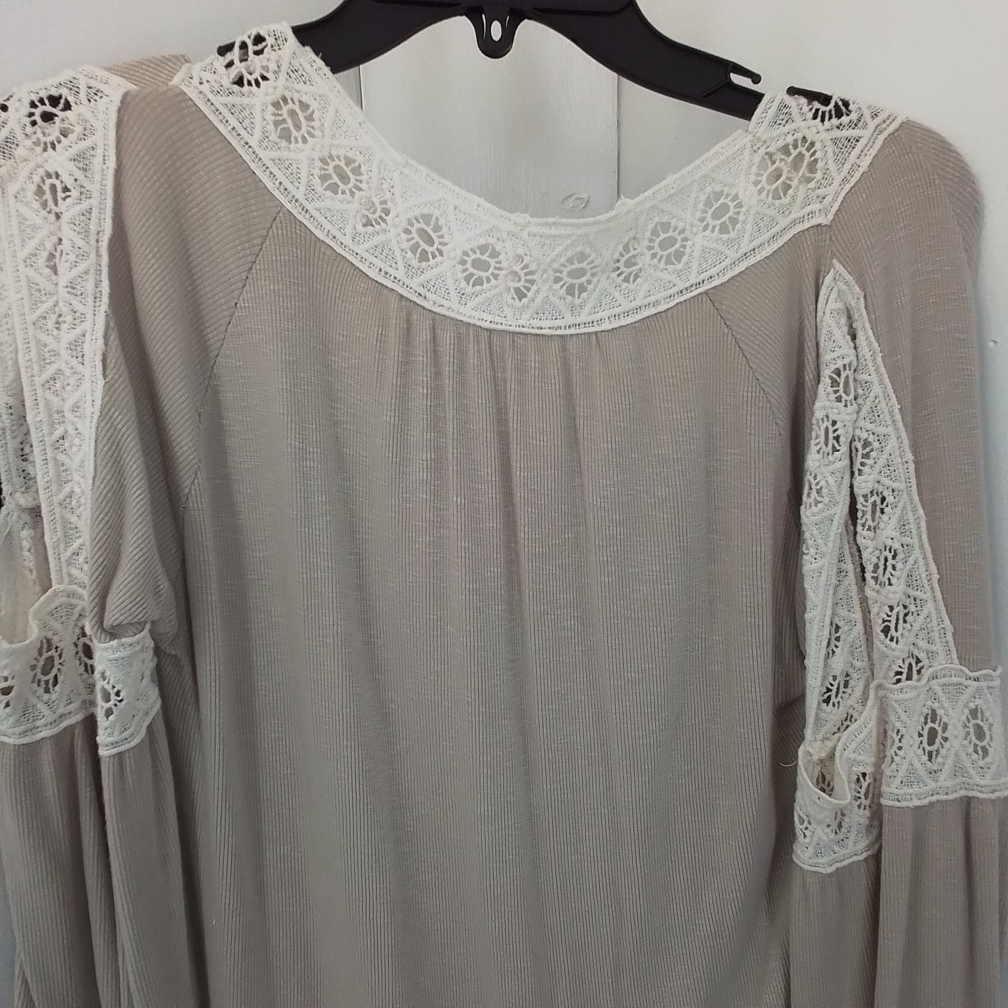 New Directions Women's Brown White Rayon Shirt - Size M