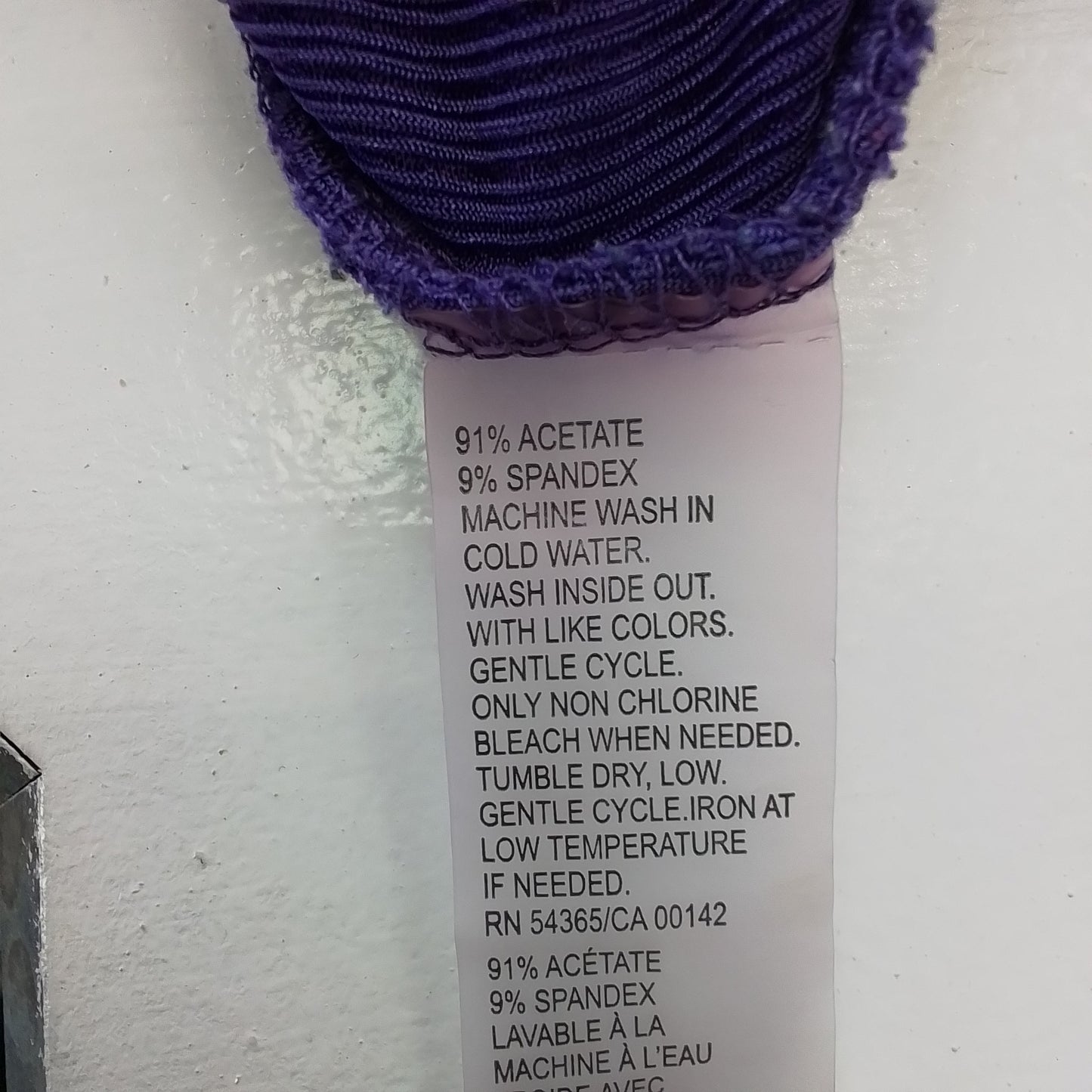 Purple Acrylic Women's Blouse