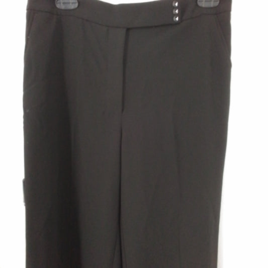 White House Black Market Women's Black Polyester Pants - Size 8