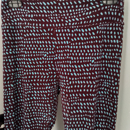 LuLaRoe Women's Leggings One Size Purple Aqua
