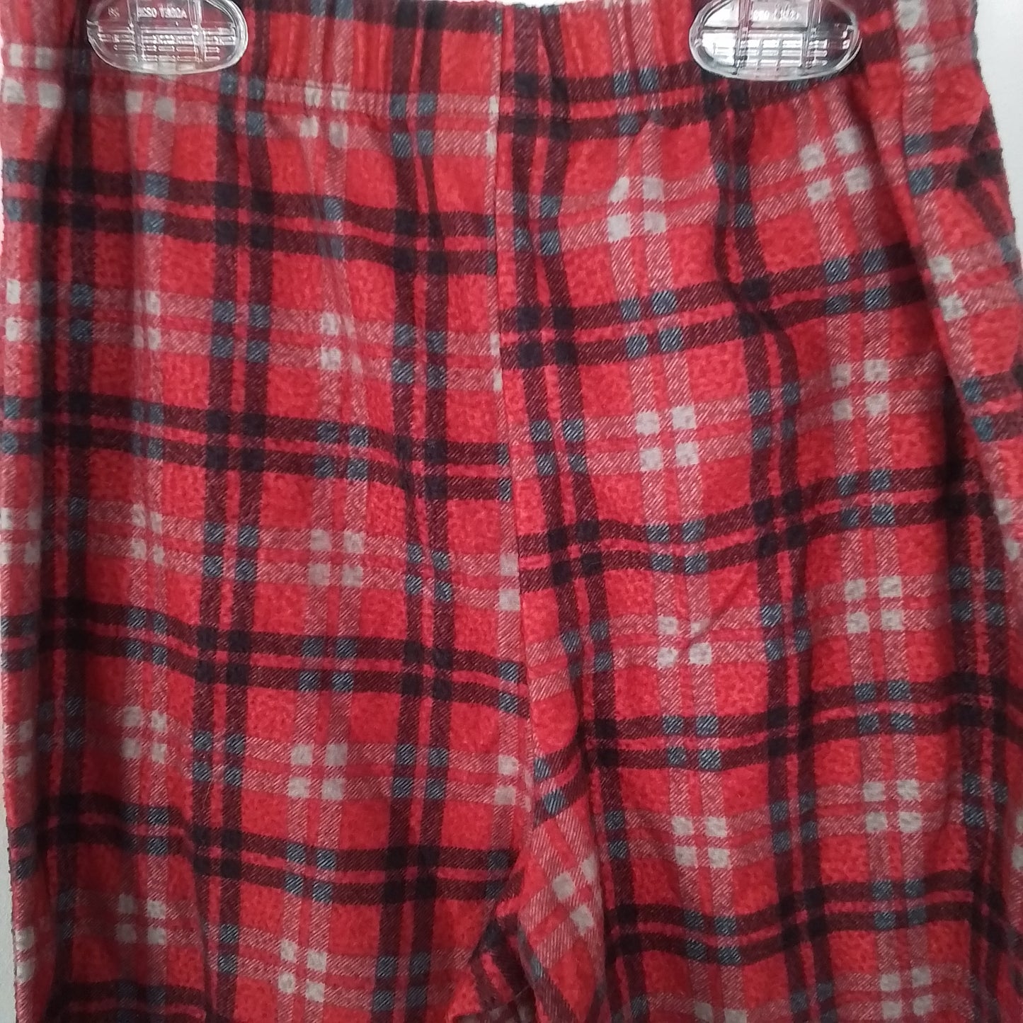 Faded Glory Kids Pajama - Red/Black Flannel, Size S, Polyester
