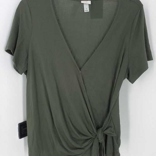 Women's Green Polyester Jersey - Size M