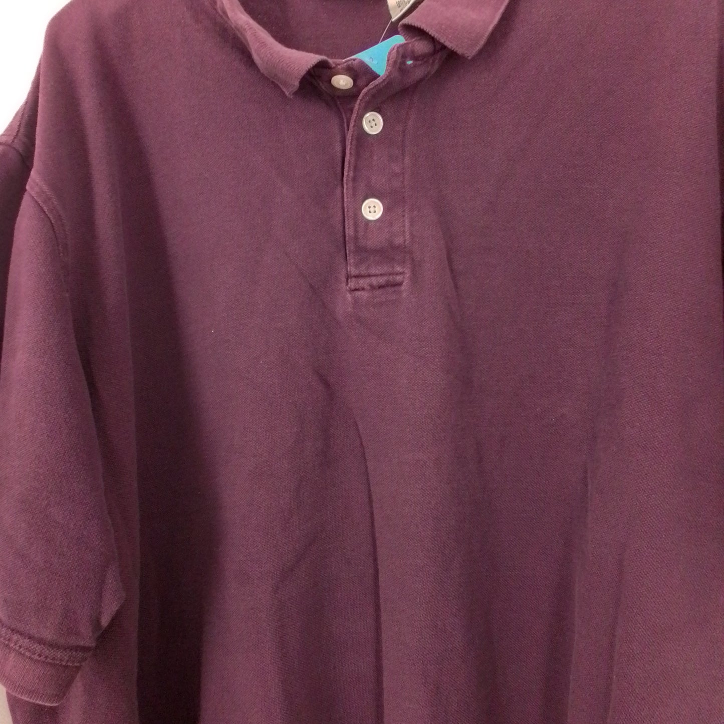 Men's 2XL Purple Cotton Polo Shirt