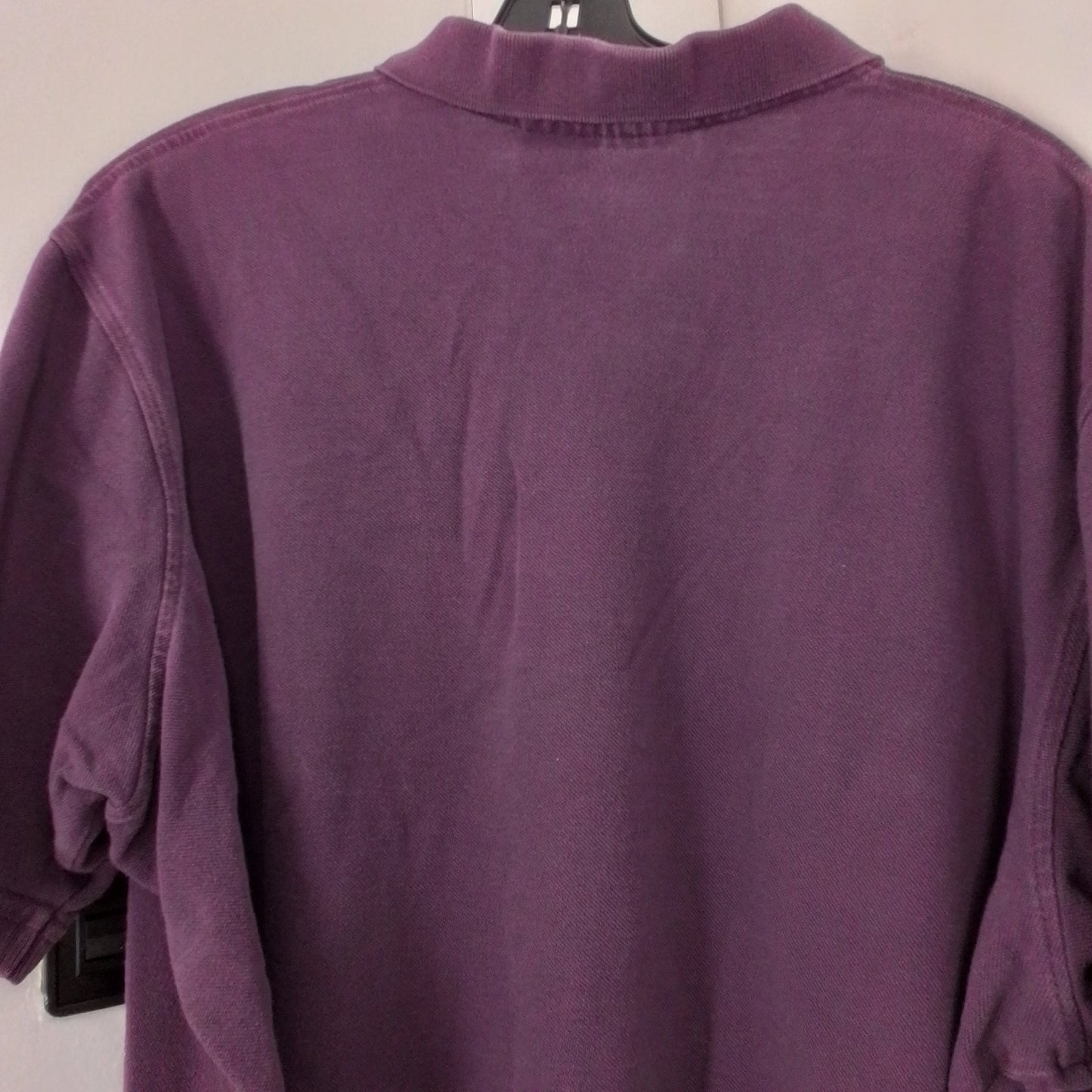 Men's 2XL Purple Cotton Polo Shirt