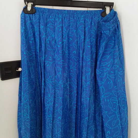 Women's Blue Polyester Skirt - Size 22