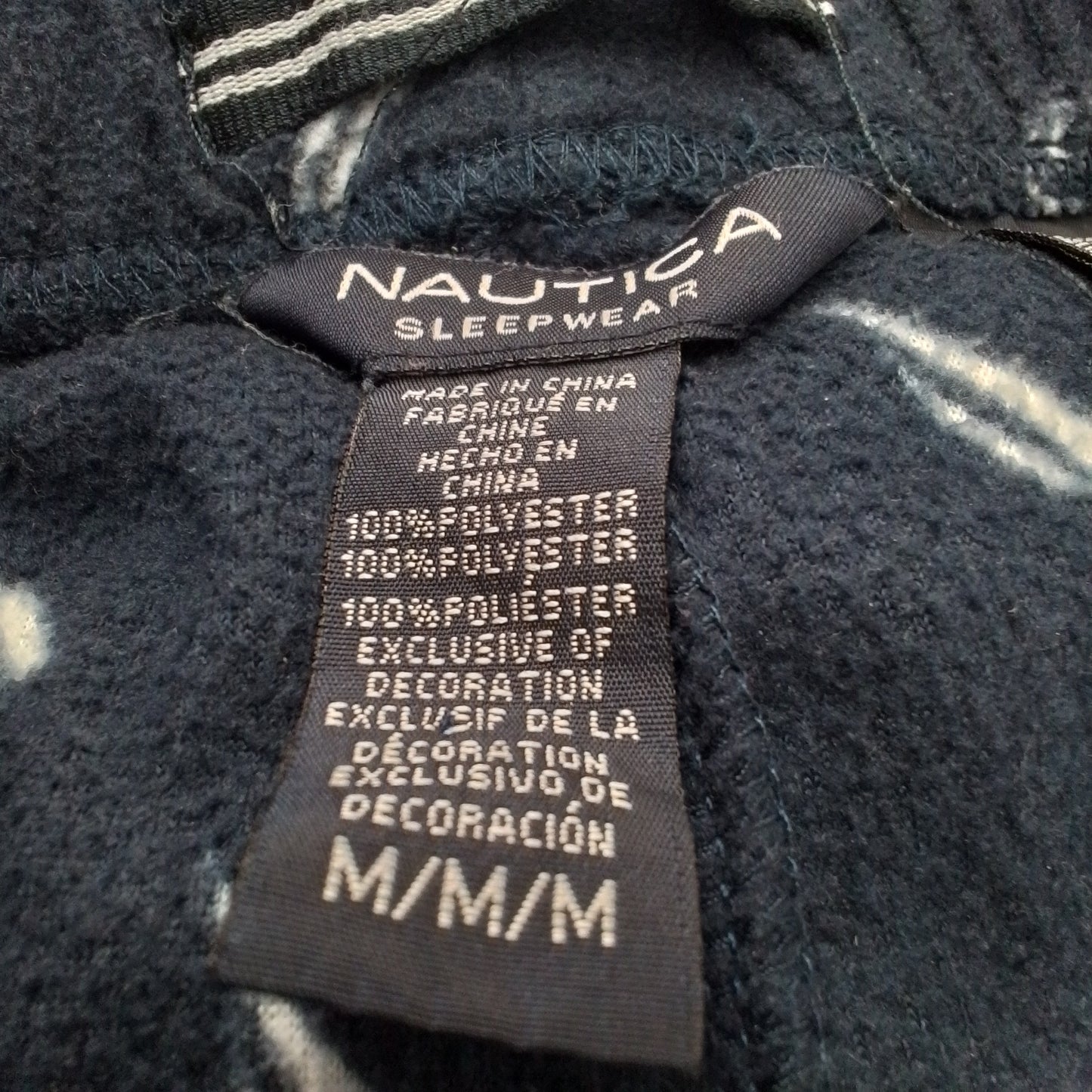 Nautica Men's Blue Fleece Pajama Pants, Size M