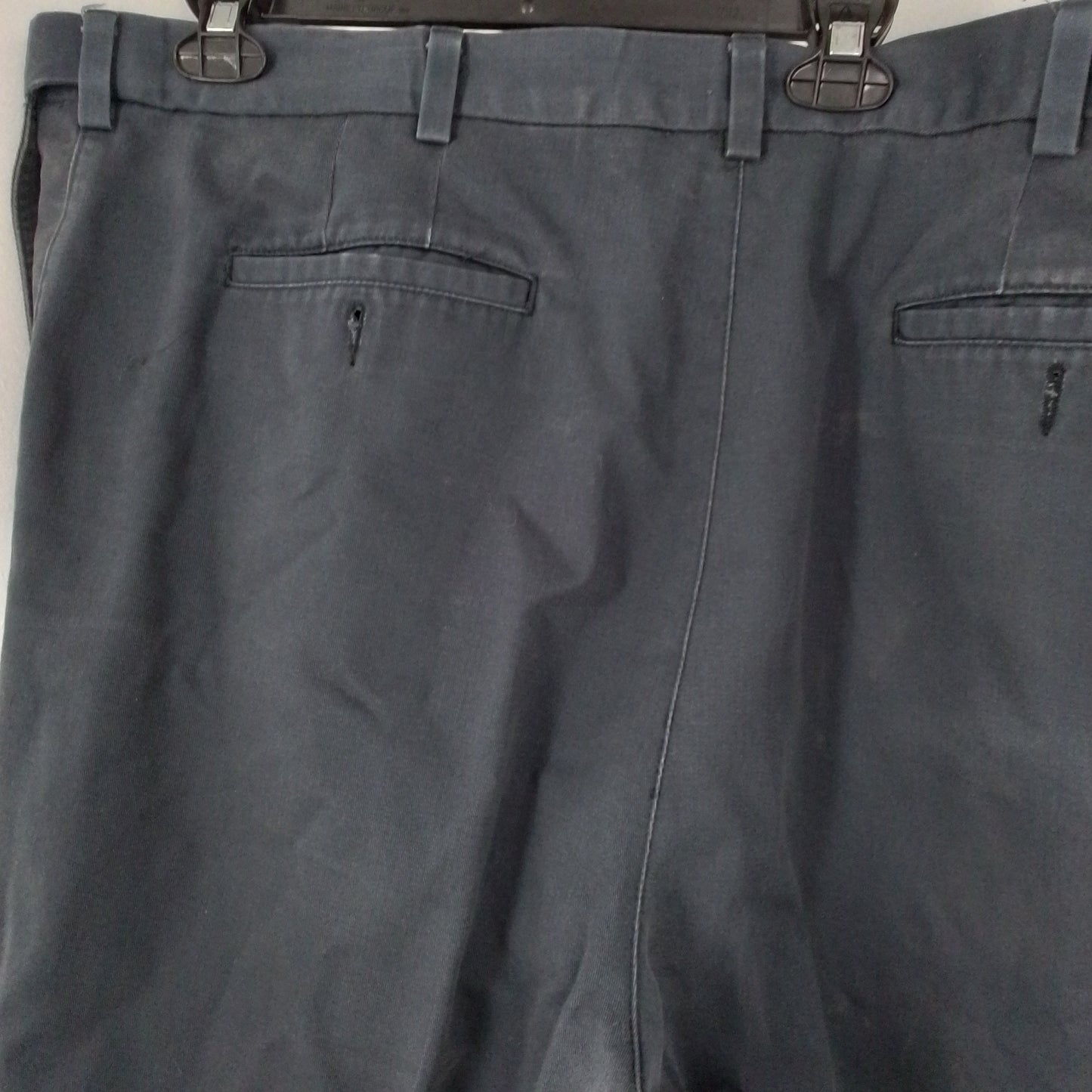 Savane Men's Grey Cotton Dress Pants 44x32