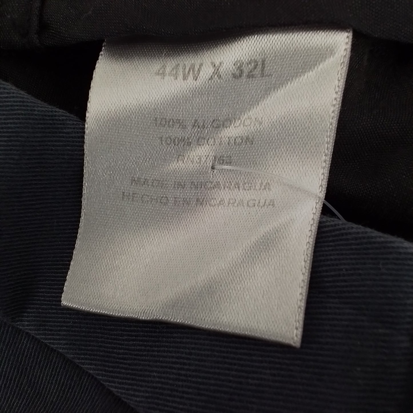 Savane Men's Grey Cotton Dress Pants 44x32