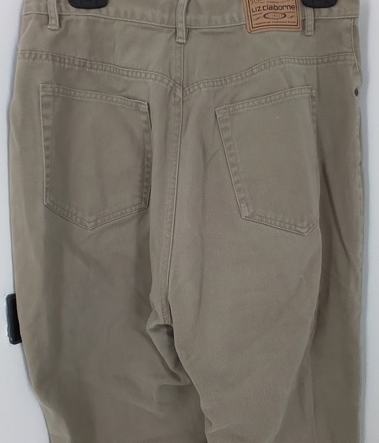Liz Claiborne Women's Brown Cotton Pants - Size 12