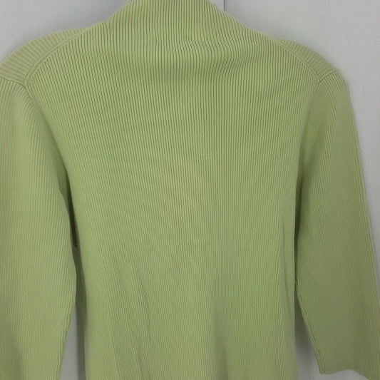 Women's Yellow Shirt - Size M, Cotton/Silk/Nylon Blend