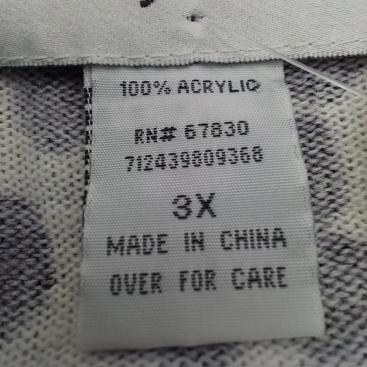 Women's Acrylic 1-piece attached Cardigan and Shirt - White, Purple (3x)