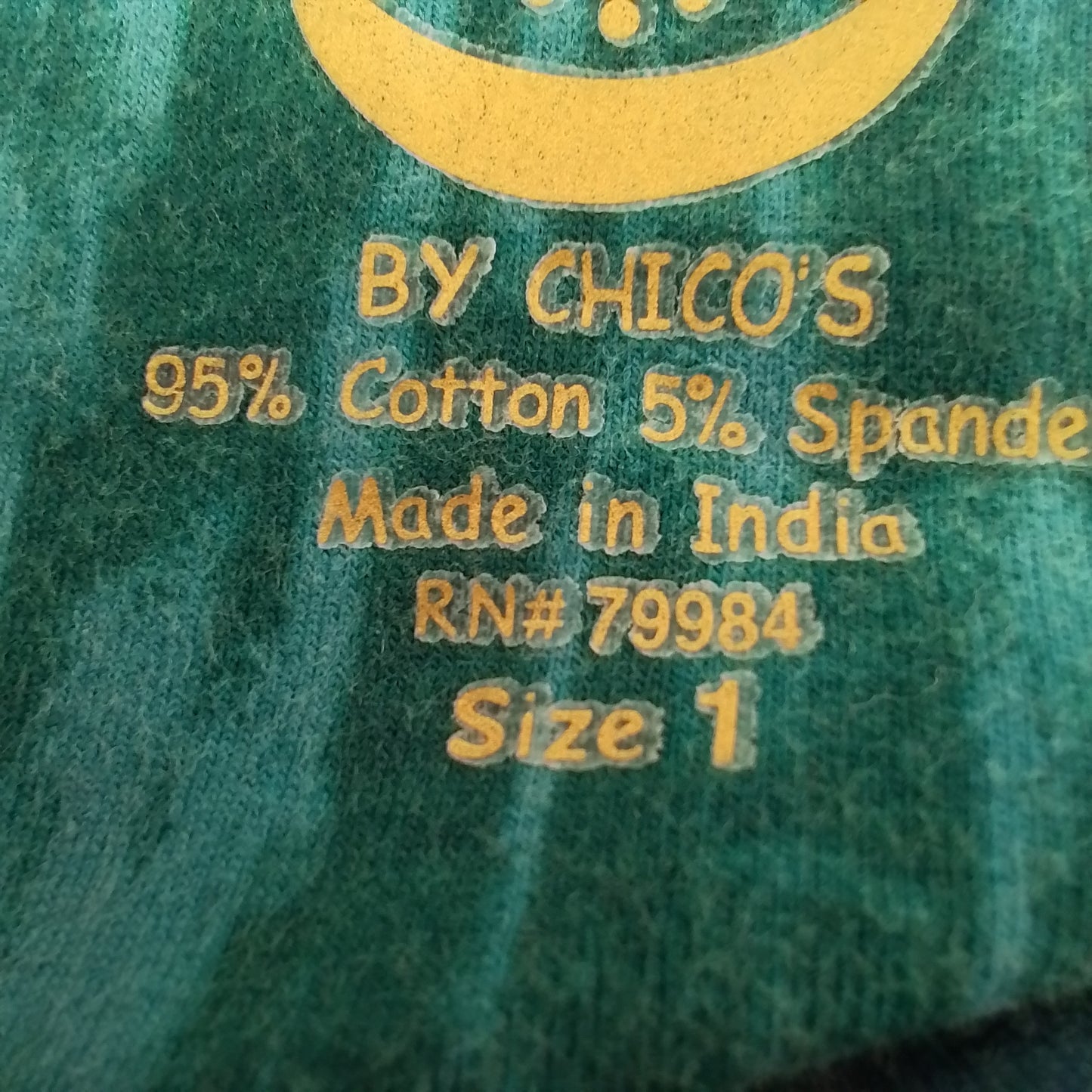 Chico's Women's Cotton Shirt - Blue, Teal, Brown