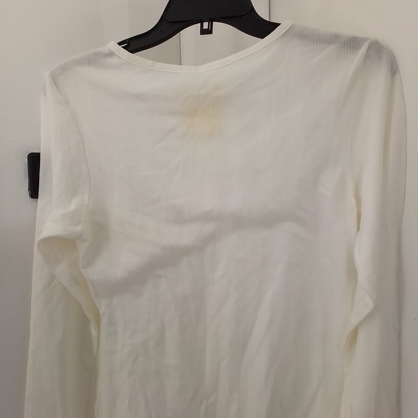 Women's White Jersey - Size M, Cotton/Nylon